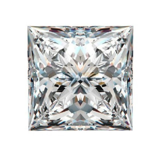 

loose stone 0.35ct 4.0mm vs1 clarity loose moissanite genuine certificate charles&colvar princess cut moissanite, Black