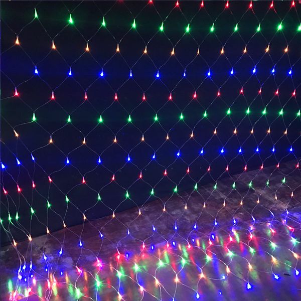 

6mx4m 640 led fairy net lights festival net mesh string xmas party wedding christmas lights outdoor decoration lighting