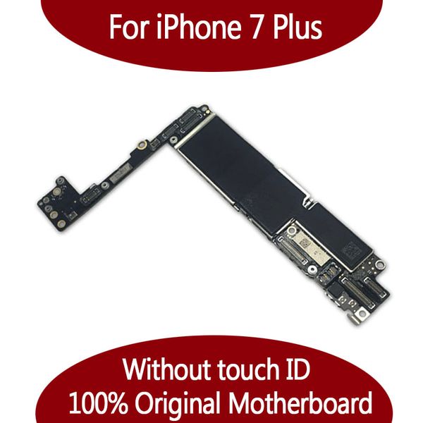 Para iphone 7 plus 128g motherboard sem toque ID nofingerprint, original desbloqueado placa lógica por frete grátis