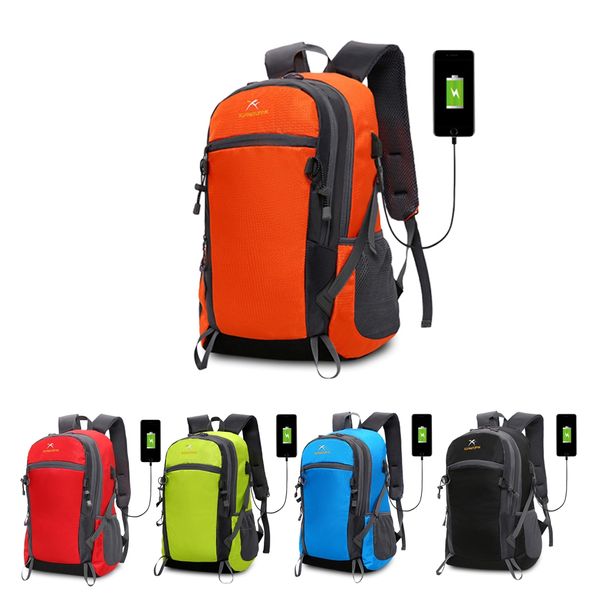 

xuanyufan xyf0029 outdoor hiking lightweight travel backpack with usb port