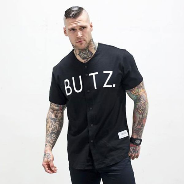 

black shirt summer men button v neck short sleeve t-shirt fashion sportswear male gyms tee sweatshirt casual fitness tshirt, White;black