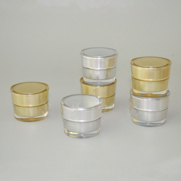 

5g acrylic plastic empty bottles jars new style grade eye gel cosmetic cream containers fast shipping f730