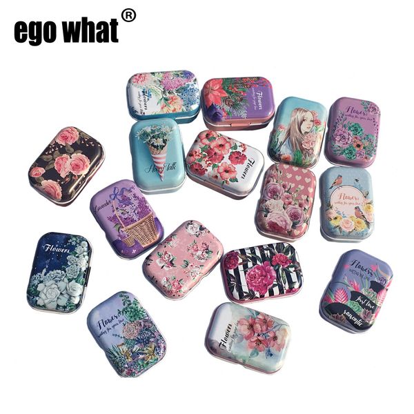 

32pcs/lot collectables tin boxes small tin box wholesale metal storage tins candy box lavender flower plant pattern