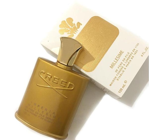 

18ss HOT SALE 120ml New Creed Perfume for Men Gold Bottle With Long Lasting High Fragrance Good Quality FREE SHIPPING