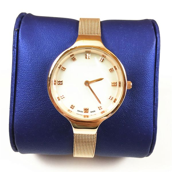 

2020 new model women watches rose gold stainless steel elegant lady wristwatches female quartz luxury clock 15pcs dhl gifts for girls, Slivery;brown