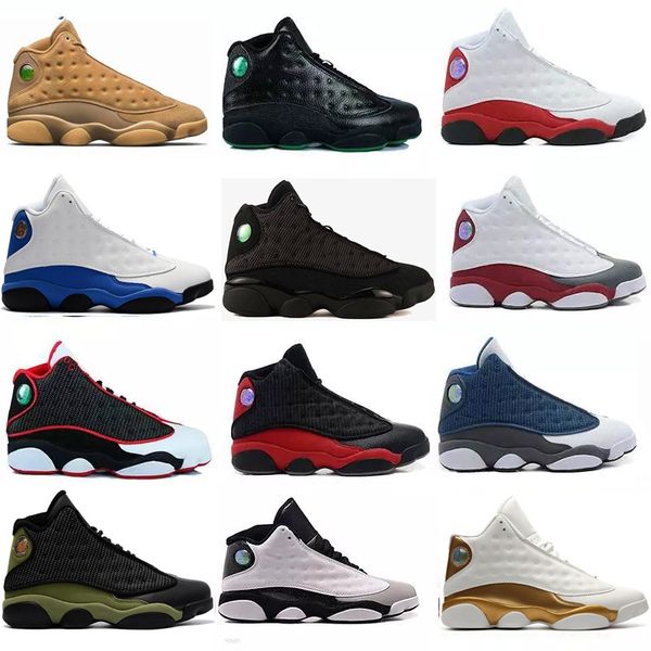 

Wholesale high quality women shoes 13 men Basketball Shoes Bred Navy Game hologram grey toe Flint Grey 13s Athletics Sports Sneakers Boots