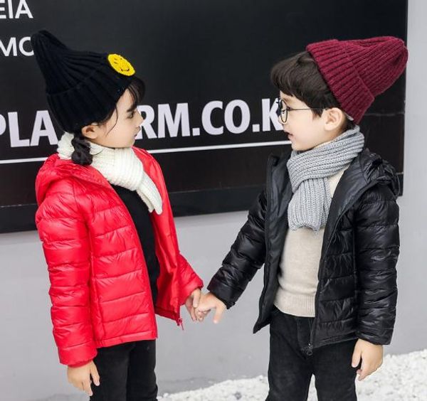 

2018 new winter warm 1-8 years girls down cotton jackets & coats baby kids boy/girl down jacket children outwear clothes, Blue;gray