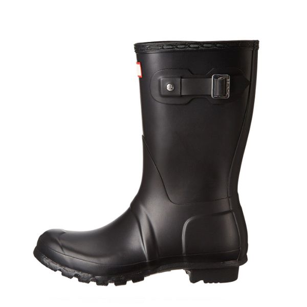 

Женщины мужчины дождь сапоги резиновые матовый блеск средний короткие сапоги водонепроницаемый Welly дождь сапоги DHL доставка