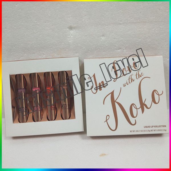 

New koko kollection in love with matte lip tick koko kollection face palette 4 color lip glo co metic