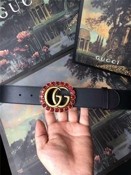 

Высокое качество 100% кожаный пояс драгоценный камень алмаз пряжка дамы ремень мод