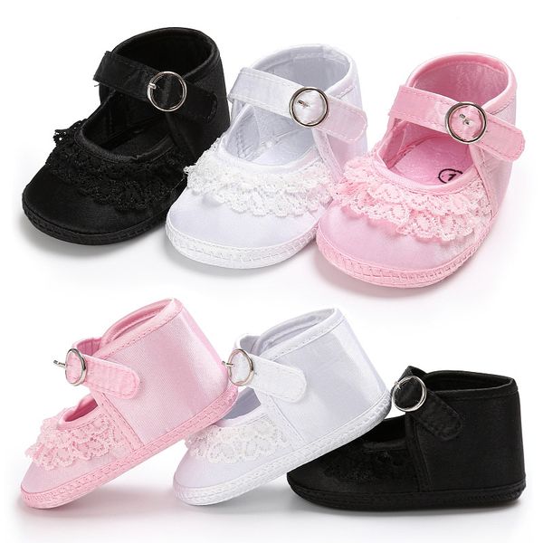 

2018 new baby girl lace canvas first walker soft bottom shoes baby shoes spring autumn buckle strap girl tx065