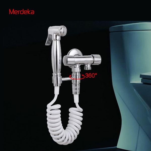 

bidet sprayer with copper valve control for toilet washing brass bidet shower head chrome finish with swivel connector