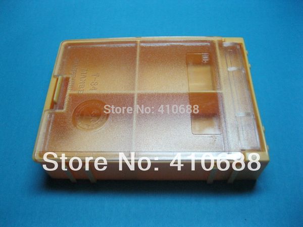 

3 pcs smd smt electronic component mini storage box 4 laice/blocks 84x61x19mm yellow color t-84