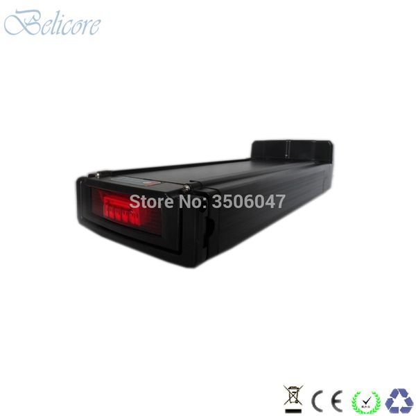 

electric tricycle battery cargo bicycle battery 36v 10ah 10s4p rear rack style ebike li-ion battery with 2a charger