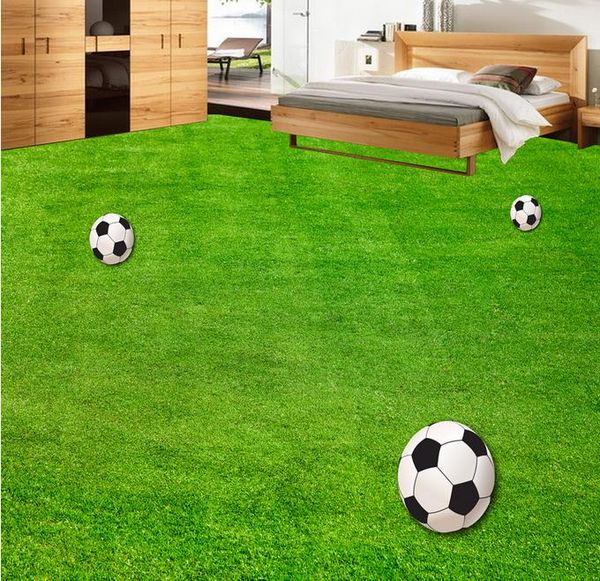 

wall papers home decor designers green soccer field bedroom living room 3d floor 3d pvc flooring waterproof