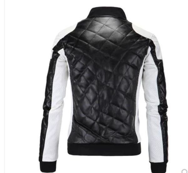 

send 2018 winter new style leather jacket men's coat, Black
