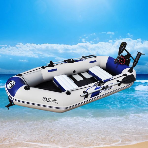 

b3260 260*120*31cm pvc inflatable boat net fishing boat dock 3persons with drawing bottom plate surf sandbeach rowing boats