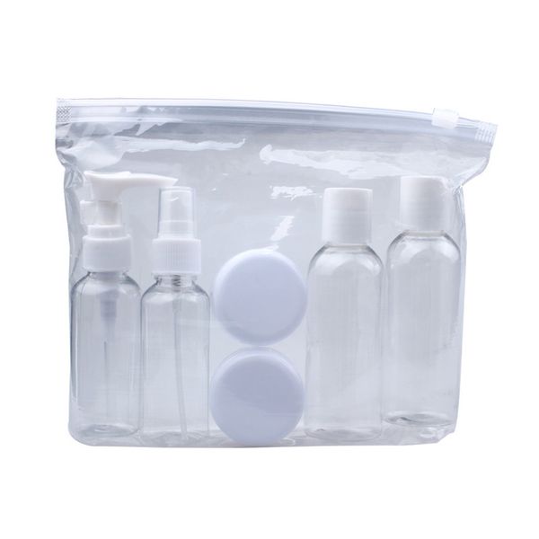 

new portable transparent travel cosmetic bottle points bottling six sets5.25b789