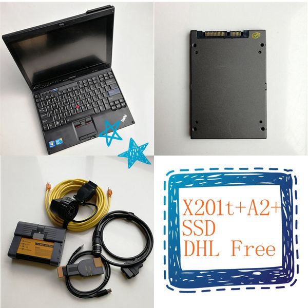 

auto diagnosis tool icom a2 for bmw 720gb ssd used lapcomputer x201t i7 4g/8g