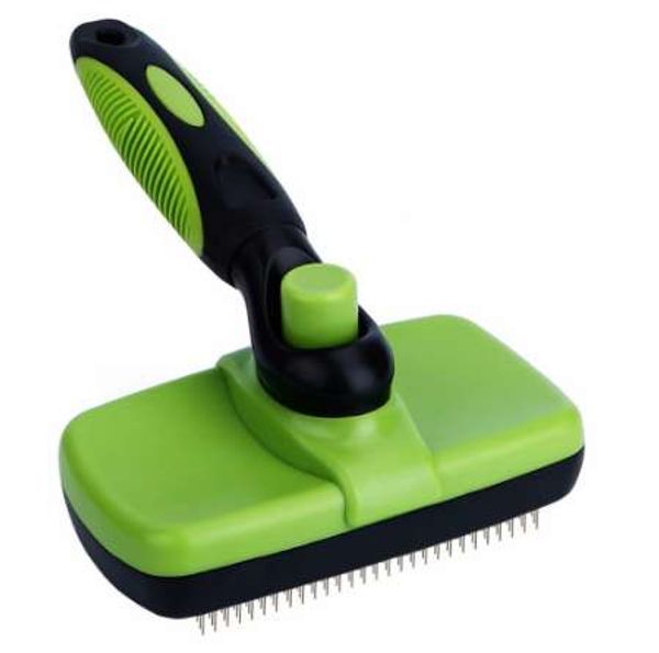 Gomaomi Pet Grooming Brush Pettine Furmins Dog Self Cleaning Slicker Brush per cani di taglia piccola Cat Short Short