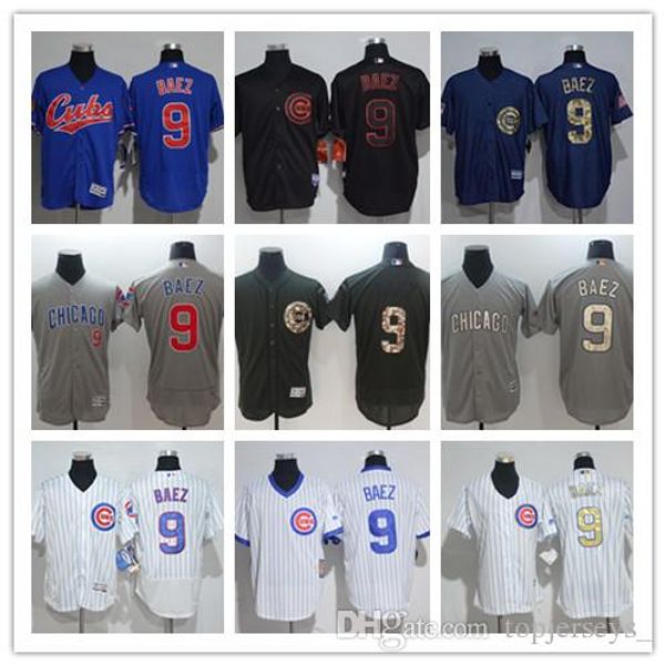 

2018 cu tom men women youth maje tic chicago cub jer ey 9 javier baez home blue grey white ba eball jer ey