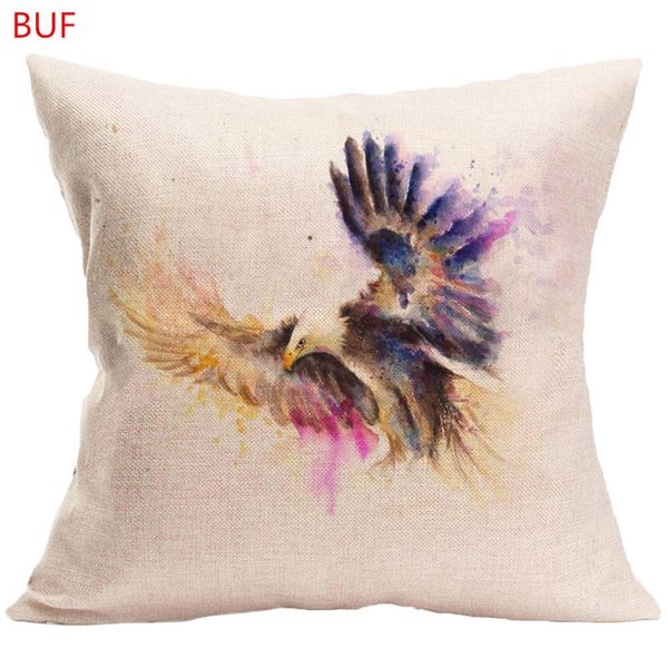 

digitally printed animal pillow cover cushion case home decorective birds pillow cover office case 45*45cm