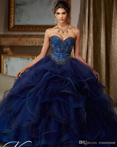 

vestidos debutante royal blue beaidng sweet 16 dresses quinceanera dresses ball gown for birthday paty vestido para 15 anos, Blue;red