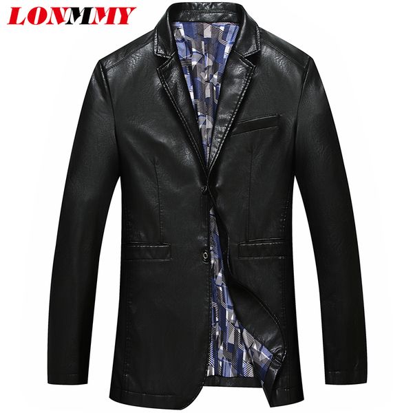 

lonmmy plus size 7xl 8xl mens leather jacket streetwear outerwear men suits for wedding mens blazer jacket tuxedo suits black, White;black