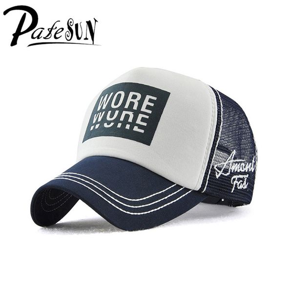 

patesun fashion letters print baseball caps casual hat new street style caps for women ladies adjust men's cap, Blue;gray