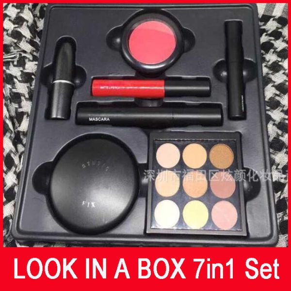 

Drop hip makeup et look in a box 7in1 full et fix powder eye hadow ma cara blu h lip tick eyeliner lip glo high quality