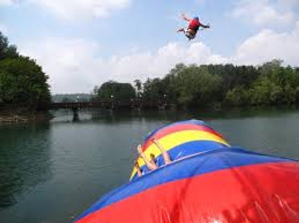 

12x3m inflatable water blob jumping pillow blob catapult inflatable jumping pillow water trampoline with a pump