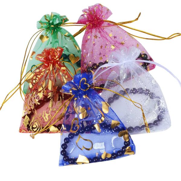 NEW Mixed Colour Jewelry Gift Bag Candy Purse Wrapping Christmas Party Wedding