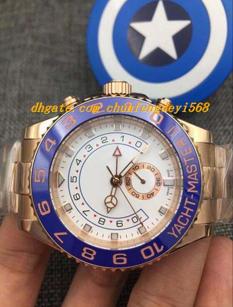 

luxury 18k rose gold 44mm ii 116688 box warranty automatic 44mm mens watch men's watch watches, Slivery;brown