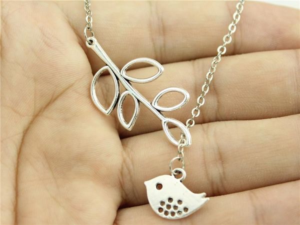

wysiwyg 5 pieces metal chain necklaces pendants pendant necklace women bird 16x13mm n2-b11537-b10716, Silver