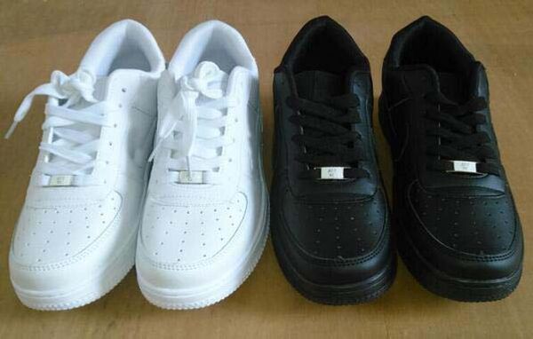 

2019 sell size 36-44 upgraded version new all white shoes men and women fashionable casual shoes lovers xmas gift ing, Black