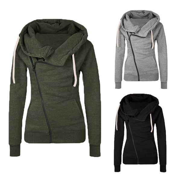 

women hooded running jacket long sleeve sweatshirt yoga sports zipper jacket fitness gym fitness tracksuits women, Black;red