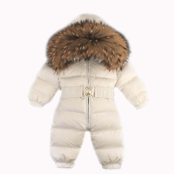 Recém-nascido inverno romper bebê snowsuit overcoat crianças crianças desgaste de neve jumpsuit pato para baixo casaco de casaco de casaco de ano novo trajes