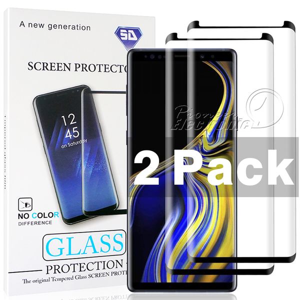 

2 упаковки удобным для Samsung Галактики С9 С8 С7 С6 край плюс Примечание 9 8 3D кривые кра