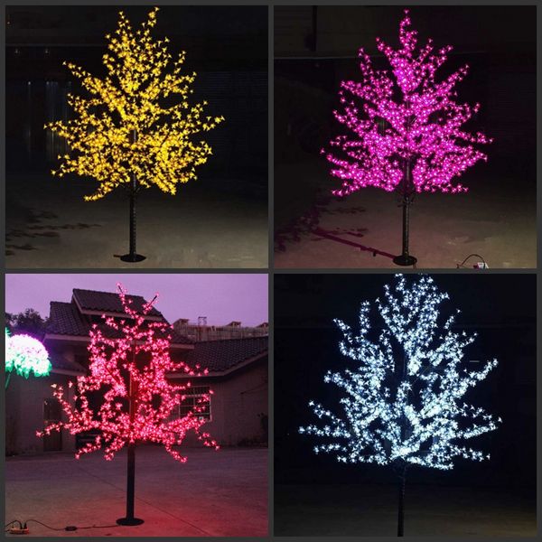 

led cherry blossom tree light 480pcs led bulbs 1.5m height 110/220vac seven colors for option rainproof outdoor usage drop shipping