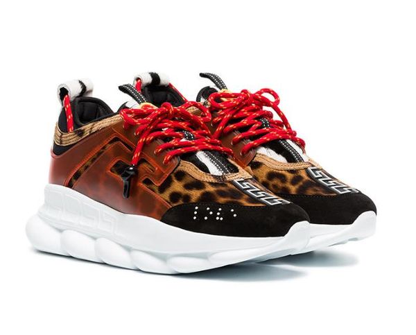 

Top quality! CHAIN REACTION Love sneaker women men red black ght weight chain linked designer sport fashion Casual Shoes12