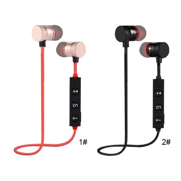 Chiamate Musica Auricolari Cuffie sportive magnetiche stereo Auricolari Bluetooth Cuffie wireless con microfono Cuffie sportive 1HX0F