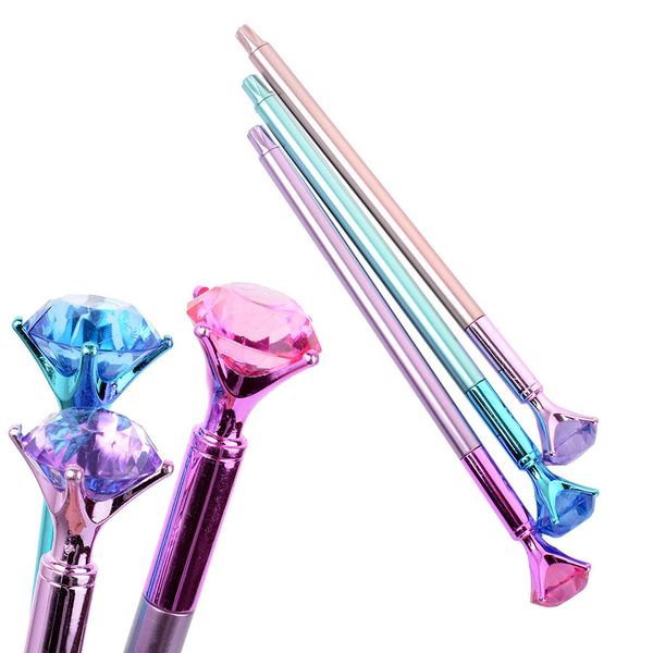 

1pc cute plastic diamond head crystal ball pen concert pen creative stationery office supplies gift