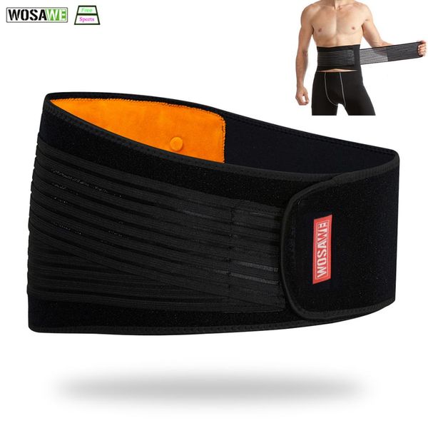 

wosawe waist support double adjust magnetic therapy pain relief lumbar brace belt slimming bodybuilding gym fitness back support, Black;gray