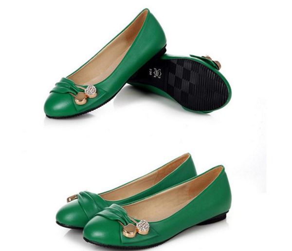 

women shoes in spring and autumn shallow mouth flat bottom round head @969, Black