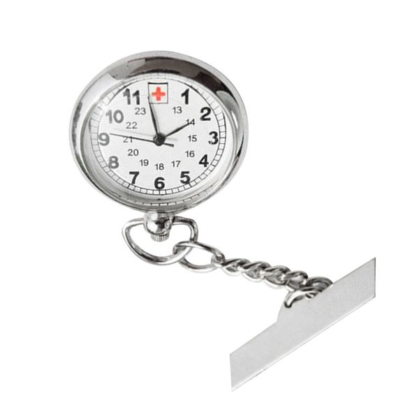

genboli large face nurses pocket fob watch on a bar with a brooch back silver color promotion relogio masculino, Slivery;golden