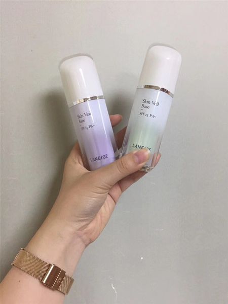 

new arrival laneige skin veil base 30ml light purple milky blue light green 3 colors korea cosmetic foundation primer 2018 good