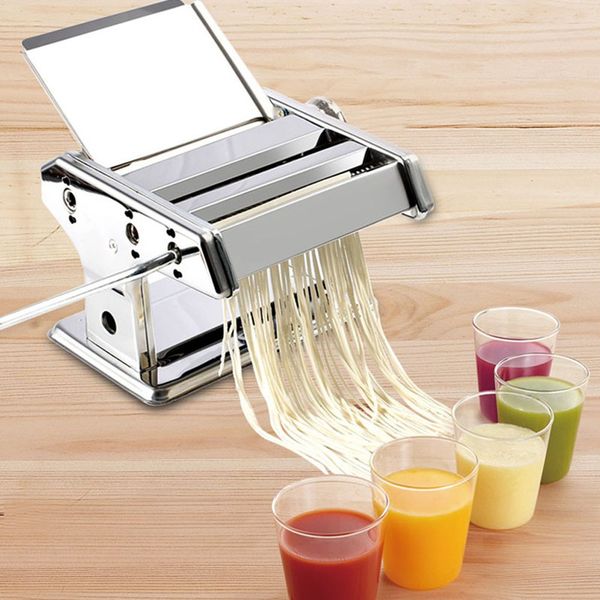 

manual 2 blades noodle making machine small-sized for spaghetti pasta cutter dough dumpling wrapper noodle marker hanger
