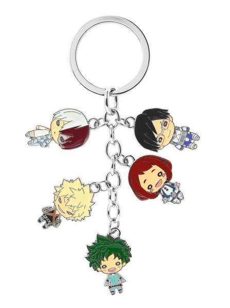 

my hero academia bunch key chain anime cartoon fashion key chain pendant gift new arrival, Silver