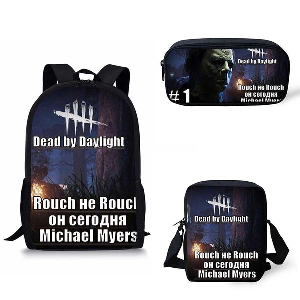 

noisydesigns dead by daylight print school bags school backpack for girls boys orthopedic schoolbag backpacks children book bag