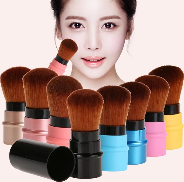 

1 pc portable retractable makeup brush professional cosmetic foundation blusher face blush powder brushes beauty maquiagem makeup